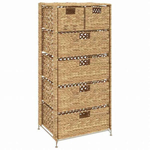 vidaXL 収納ユニット バスケット6点付き 47×37×100 cm ホテイアオイ家具 キャビネット&収納 収納キャビネット・ロッカー(代引不可)