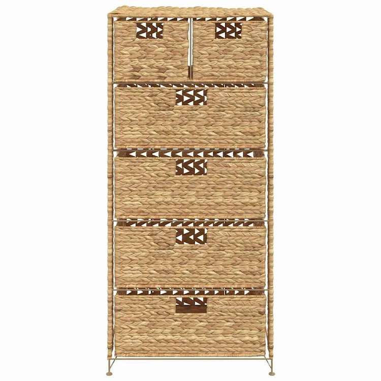 vidaXL 収納ユニット バスケット6点付き 47×37×100 cm ホテイアオイ家具 キャビネット&収納 収納キャビネット・ロッカー(代引不可)