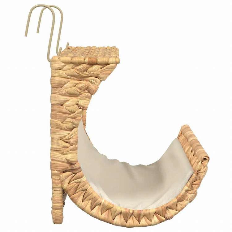 vidaXL キャットベッド クッション付 ホテイアオイ 37x20x20 cm動物&ペット用品 ペット用品 猫用品 猫ベッド(代引不可)