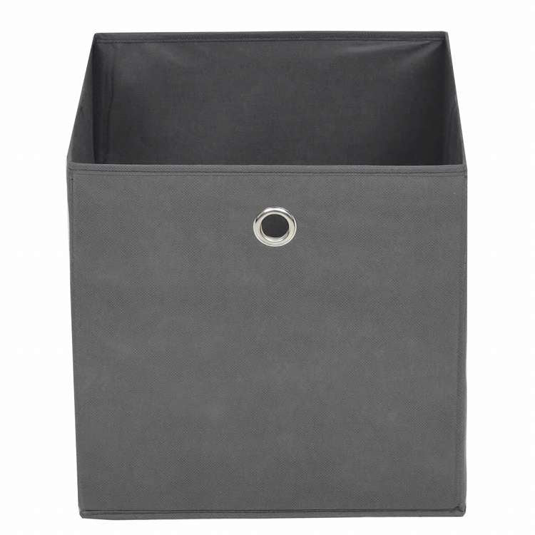 vidaXL 収納ボックス 10点 不織布 32x32x32cm グレーホーム&ガーデン 家事用品 収納&オーガナイザー 家庭用品収納ボックス(代引不可)
