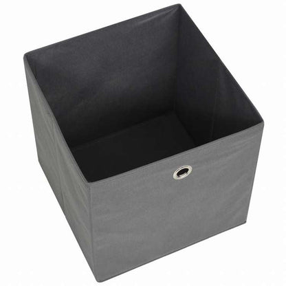 vidaXL 収納ボックス 10点 不織布 32x32x32cm グレーホーム&ガーデン 家事用品 収納&オーガナイザー 家庭用品収納ボックス(代引不可)