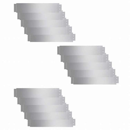 vidaXL 芝生フェンス 15点セット 亜鉛メッキ鋼製 100x20cmハードウェア フェンス&バリア 庭小道・縁(代引不可)