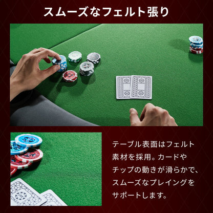 vidaXL 9人用折りたたみポーカーテーブル 3つ折り 楕円型 グリーン家具 テーブル ポーカー・ゲーム用テーブル(代引不可)