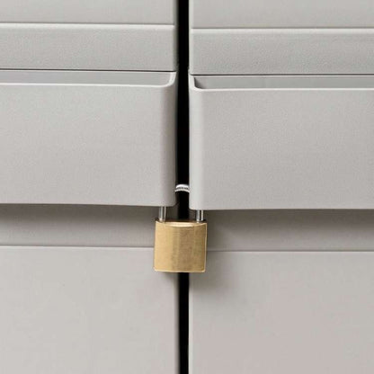 vidaXL ガーデン ストレージキャビネット 3段棚 黒色&灰色家具 キャビネット&収納 収納キャビネット・ロッカー(代引不可)