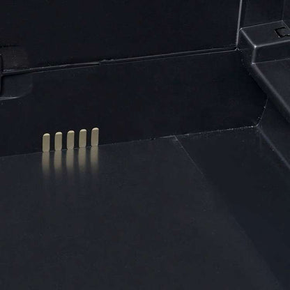 vidaXL ガーデン ストレージキャビネット 2段棚 黒色&灰色家具 キャビネット&収納 収納キャビネット・ロッカー(代引不可)