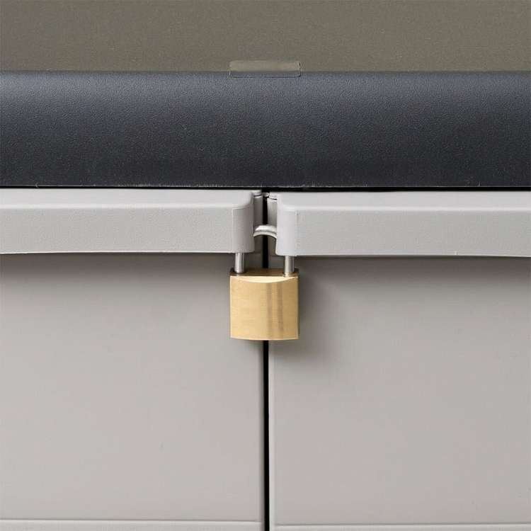 vidaXL ガーデン ストレージキャビネット 収納棚 黒色&灰色家具 キャビネット&収納 収納キャビネット・ロッカー(代引不可)