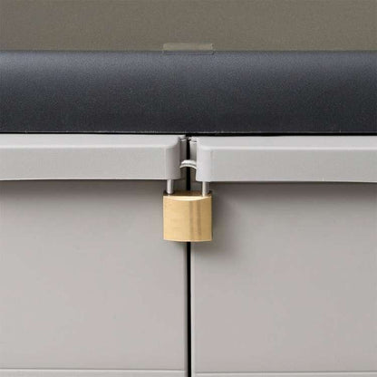 vidaXL ガーデン ストレージキャビネット 収納棚 黒色&灰色家具 キャビネット&収納 収納キャビネット・ロッカー(代引不可)