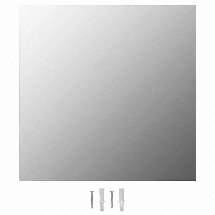vidaXL ウォールミラー 50x50cm スクエア ガラス製ホーム&ガーデン デコレーション 鏡(代引不可)