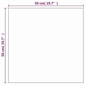 vidaXL ウォールミラー 50x50cm スクエア ガラス製ホーム&ガーデン デコレーション 鏡(代引不可)