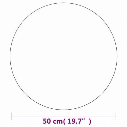 vidaXL ウォールミラー 50cm 丸型 ガラス製ホーム&ガーデン デコレーション 鏡(代引不可)