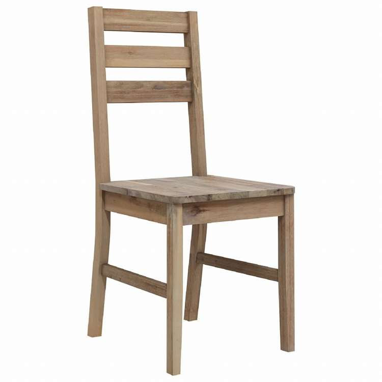 vidaXL ダイニングチェア 4点 アカシア無垢材家具 チェア キッチン・ダイニングルームチェア(代引不可)