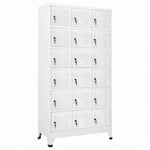 vidaXL ロッカーキャビネット 収納コンパートメント18点 金属製 90x40x180cm家具 キャビネット&収納 収納キャビネット・ロッカー(代引不可)