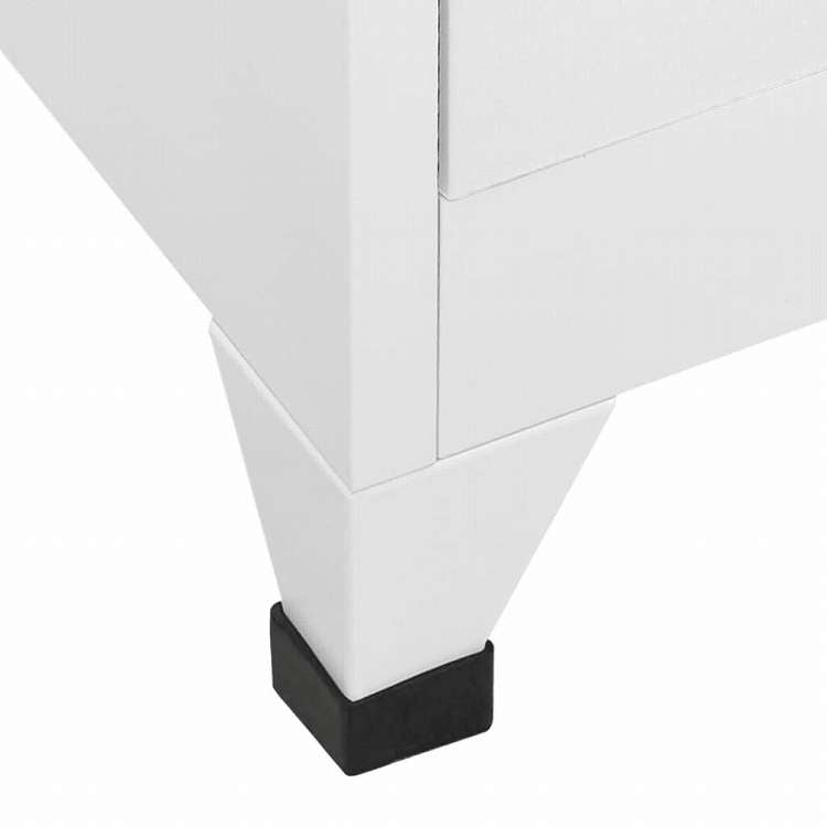 vidaXL ロッカーキャビネット 収納コンパートメント18点 金属製 90x40x180cm家具 キャビネット&収納 収納キャビネット・ロッカー(代引不可)