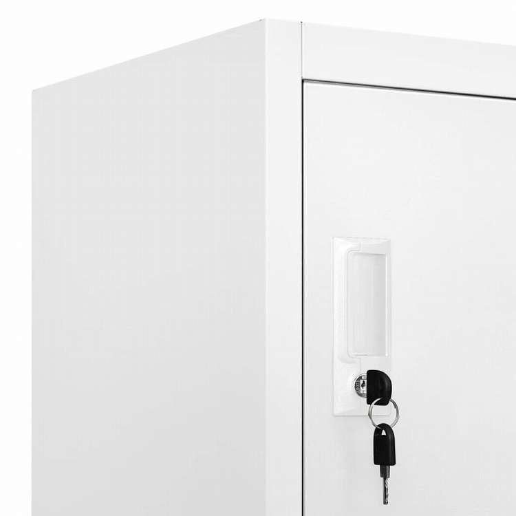 vidaXL ロッカーキャビネット 収納コンパートメント18点 金属製 90x40x180cm家具 キャビネット&収納 収納キャビネット・ロッカー(代引不可)