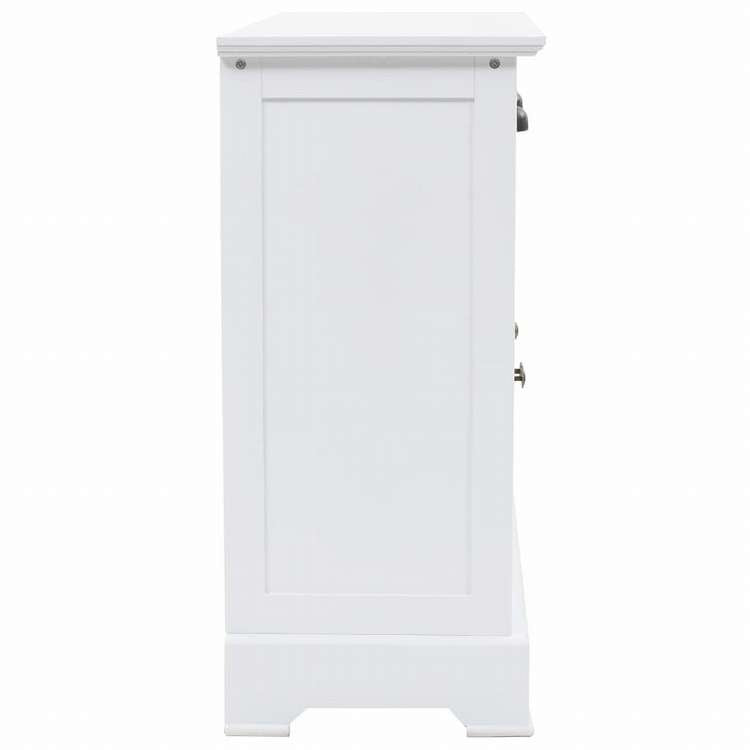 vidaXL サイドボード 扉3枚 MDF&パインウッド製 105x35x77.5cm家具 キャビネット&収納 サイドボード(代引不可)