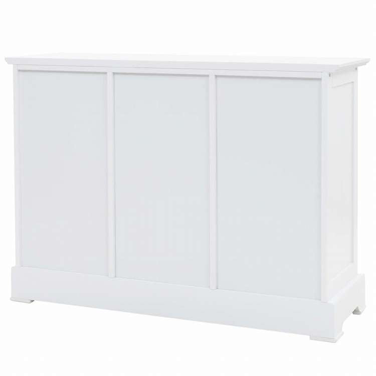 vidaXL サイドボード 扉3枚 MDF&パインウッド製 105x35x77.5cm家具 キャビネット&収納 サイドボード(代引不可)