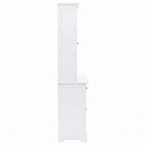 vidaXL ウェルシュドレッサー 扉4枚 MDF&パインウッド製 80x40x180cm家具 キャビネット&収納 収納キャビネット・ロッカー(代引不可)