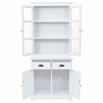 vidaXL ウェルシュドレッサー 扉4枚 MDF&パインウッド製 80x40x180cm家具 キャビネット&収納 収納キャビネット・ロッカー(代引不可)