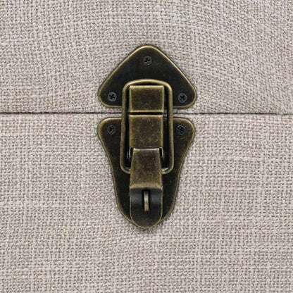 vidaXL 収納ベンチ 無垢材&スチール 111x34x37cm家具 ベンチ 倉庫・通路用ベンチ(代引不可)