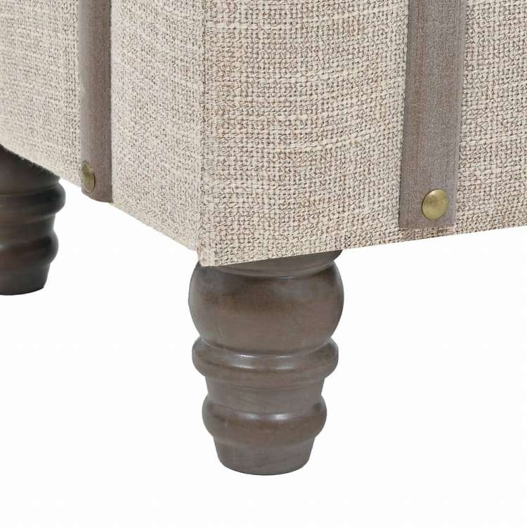 vidaXL 収納ベンチ 無垢材&スチール 111x34x37cm家具 ベンチ 倉庫・通路用ベンチ(代引不可)