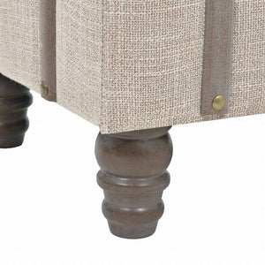vidaXL 収納ベンチ 無垢材&スチール 111x34x37cm家具 ベンチ 倉庫・通路用ベンチ(代引不可)