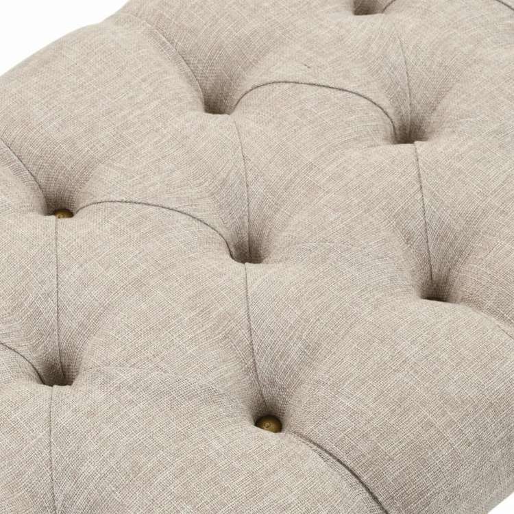 vidaXL 収納ベンチ 無垢材&布製 103x51x44cm家具 ベンチ 倉庫・通路用ベンチ(代引不可)
