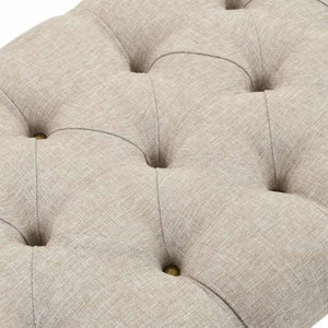 vidaXL 収納ベンチ 無垢材&布製 103x51x44cm家具 ベンチ 倉庫・通路用ベンチ(代引不可)