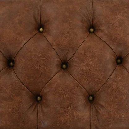 vidaXL 収納ベンチ 無垢材&合成皮革 80.5x41x50cm家具 ベンチ 倉庫・通路用ベンチ(代引不可)