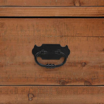 vidaXL ベッドサイドキャビネット モミ無垢材 40x29x68cm家具 テーブル ベッドサイドテーブル(代引不可)