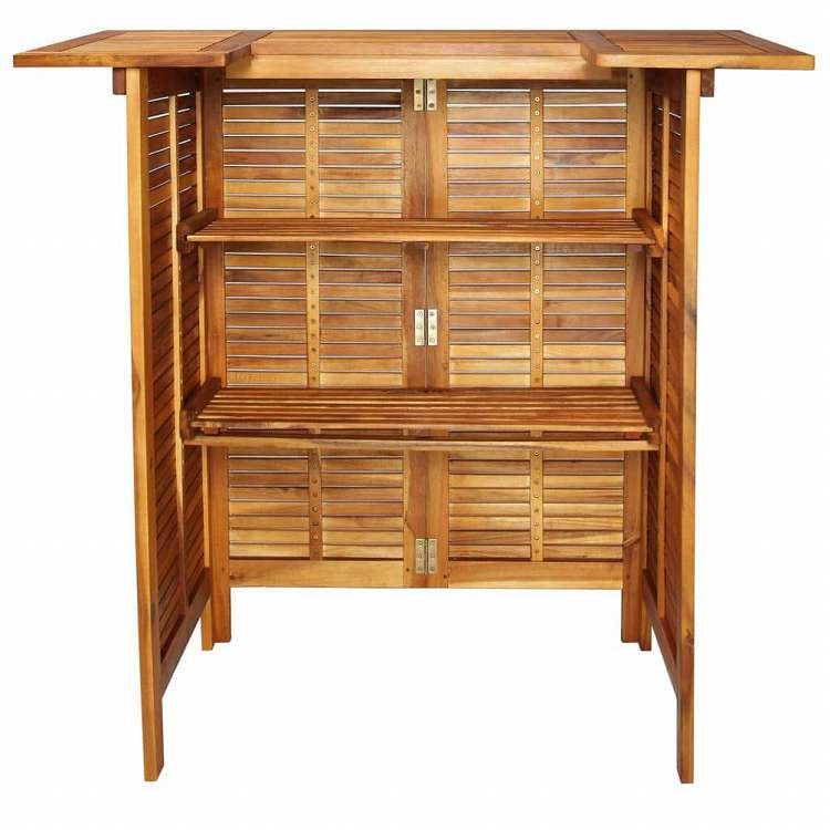 vidaXL バーテーブル 110x50x105 cm アカシア無垢材家具 アウトドア家具 アウトドアテーブル(代引不可)