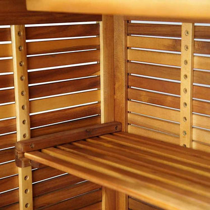 vidaXL バーテーブル 110x50x105 cm アカシア無垢材家具 アウトドア家具 アウトドアテーブル(代引不可)