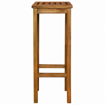 vidaXL バースツール 2点セット アカシア無垢材家具 アウトドア家具 屋外椅子 アウトドアベンチチェア(代引不可)