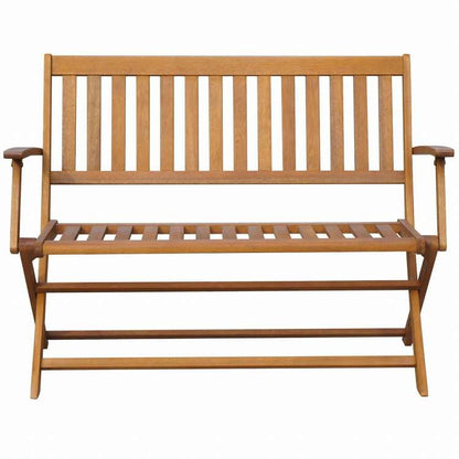 vidaXL ガーデンベンチ 120cm アカシア無垢材家具 アウトドア家具 屋外椅子 アウトドアベンチ(代引不可)