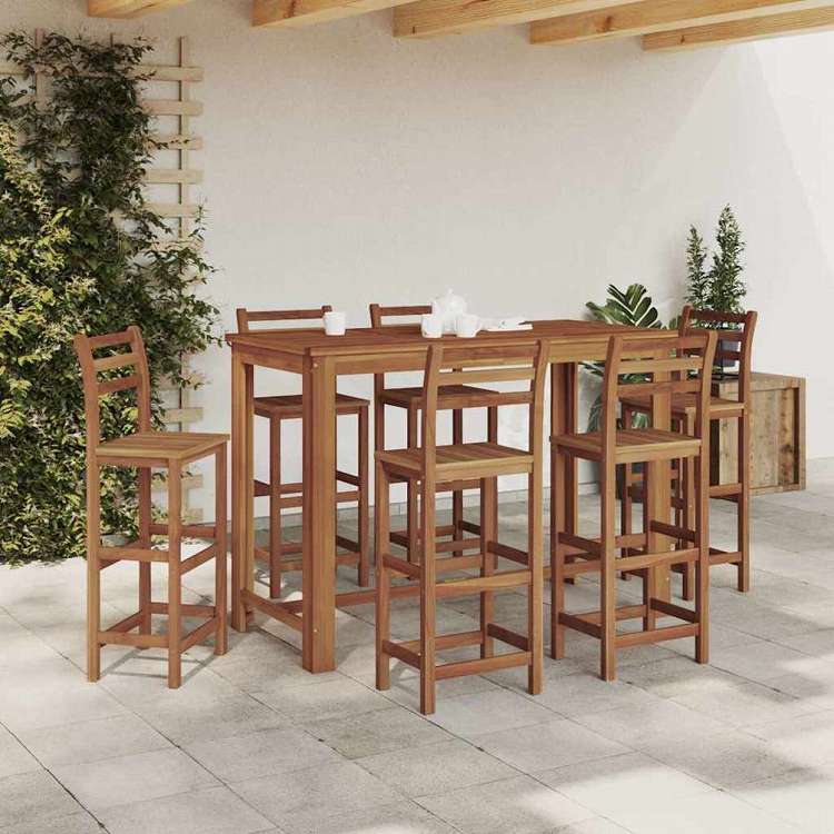 vidaXL バーテーブル アカシア無垢材 150x70x105cm家具 テーブル キッチン・ダイニングルームテーブル(代引不可)