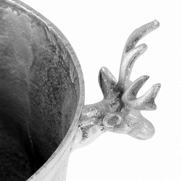 vidaXL シャンパンクーラー ソリッドアルミ製 39x29x71cm シルバーホーム&ガーデン デコレーション アートワーク 置物・彫刻・像(代引不可)