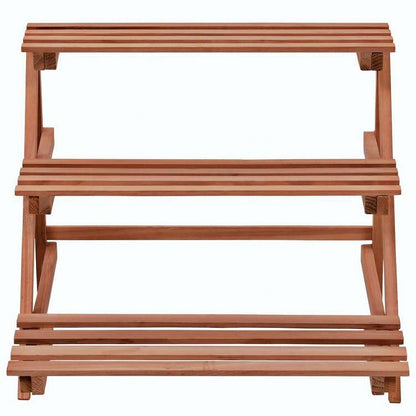 vidaXL 3層型 プラントスタンド 48x45x40cm 杉製ホーム&ガーデン 芝&ガーデン ガーデニング 植物スタンド(代引不可)