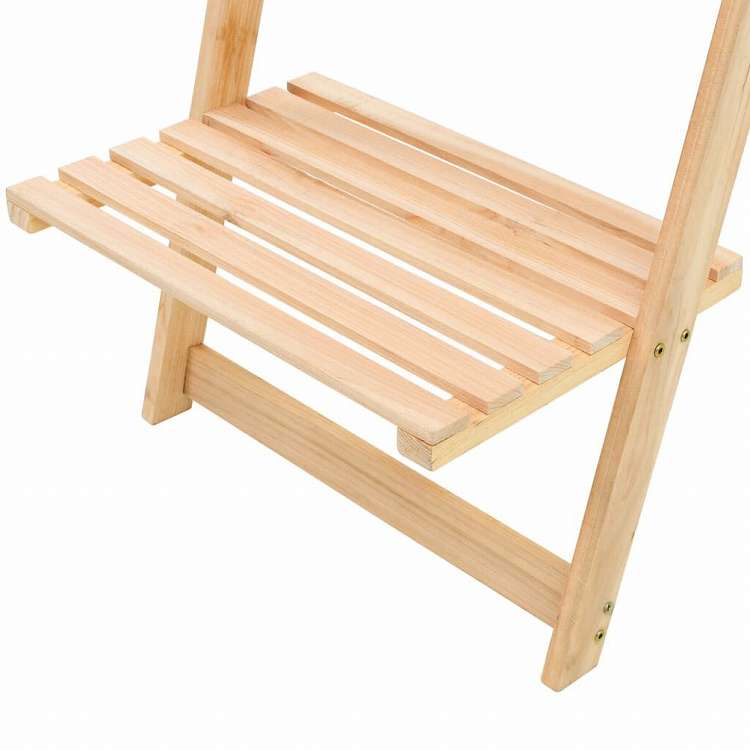vidaXL はしご型ウォールシェルフ 杉製 41.5x30x176cm家具 棚 本棚・オープンラック(代引不可)