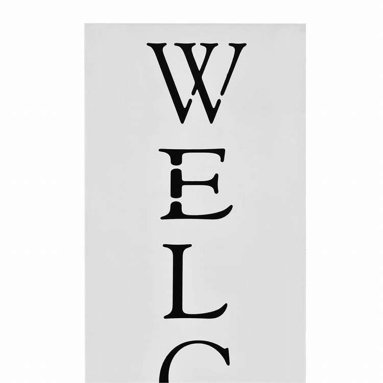 vidaXL 傘立て WELCOME スチール製 ホワイトホーム&ガーデン 家事用品 収納&オーガナイザー 収納フック&ラック 傘立て・ラック(代引不可)