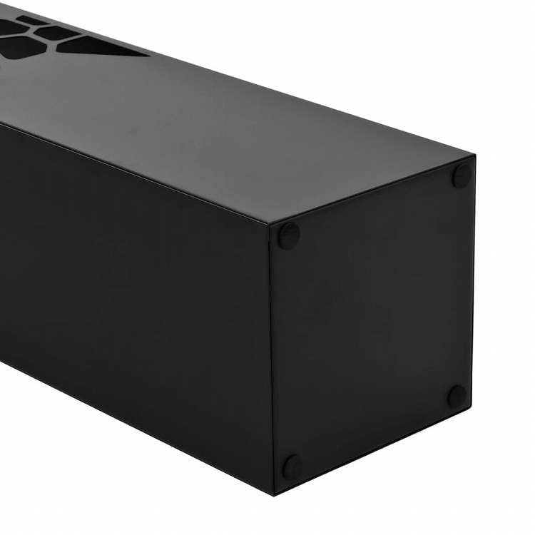 vidaXL 傘立て ストーンデザイン スチール製 ブラックホーム&ガーデン 家事用品 収納&オーガナイザー 収納フック&ラック 傘立て・ラック(代引不可)