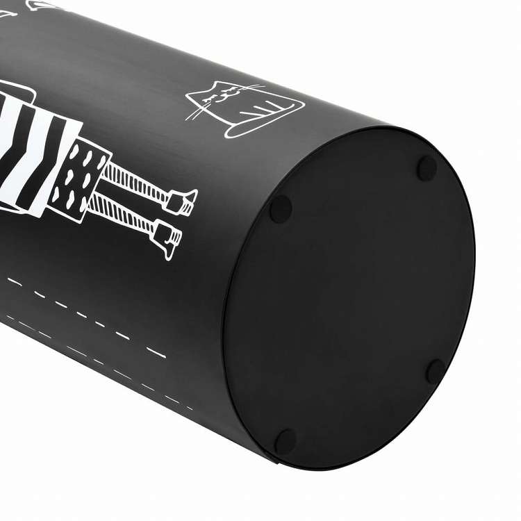 vidaXL 傘立て 女性デザイン スチール製 ブラックホーム&ガーデン 家事用品 収納&オーガナイザー 収納フック&ラック 傘立て・ラック(代引不可)
