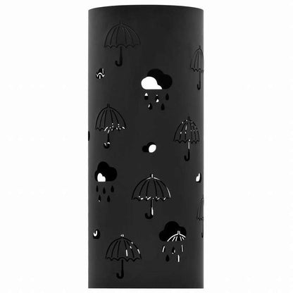 vidaXL 傘立て アンブレラデザイン スチール製 ブラックホーム&ガーデン 家事用品 収納&オーガナイザー 収納フック&ラック 傘立て・ラック(代引不可)