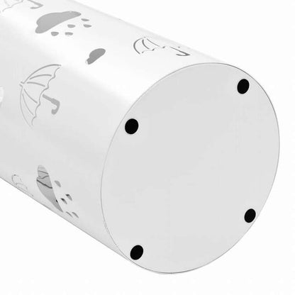 vidaXL 傘立て アンブレラデザイン スチール製 ホワイトホーム&ガーデン 家事用品 収納&オーガナイザー 収納フック&ラック 傘立て・ラック(代引不可)