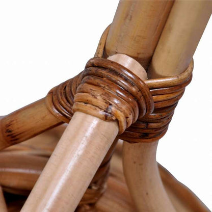 vidaXL 屋外チェア 天然籐 ブラウン家具 アウトドア家具 屋外椅子 アウトドアベンチチェア(代引不可)