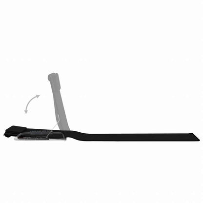 vidaXL 折りたたみビーチマット 2点 スチール&生地 ブラック家具 アウトドア家具 屋外椅子 サンラウンジャー(代引不可)