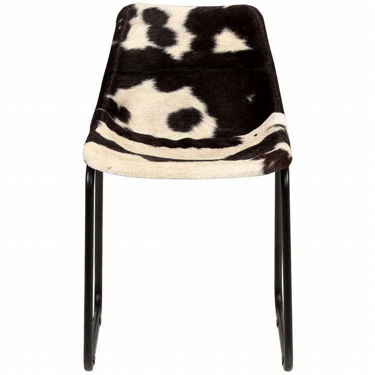 vidaXL ダイニングチェア 4点 本山羊革製家具 チェア キッチン・ダイニングルームチェア(代引不可)