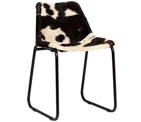 vidaXL ダイニングチェア 6点 本山羊革製家具 チェア キッチン・ダイニングルームチェア(代引不可)