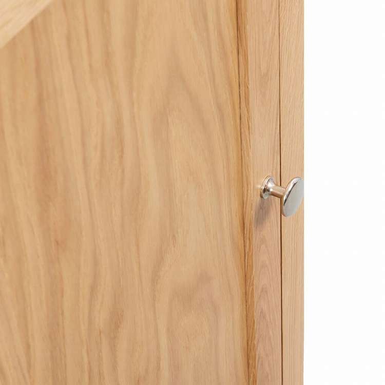 vidaXL コーナーキャビネット 59x45x80cm オーク無垢材家具 キャビネット&収納 収納キャビネット・ロッカー(代引不可)