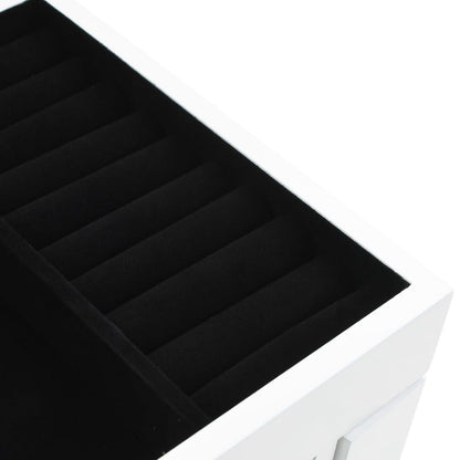 vidaXL 自立式ジュエリーキャビネット ホワイト家具 キャビネット&収納 サイドボード(代引不可)