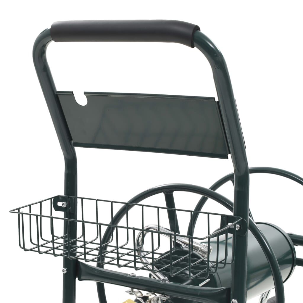 vidaXL 1/2"ホースコネクタ付き 75メートル庭のホース手押し車 スチールハードウェア ハードウェアアクセサリ 工具収納・整理整頓 ガーデンホース収納(代引不可)