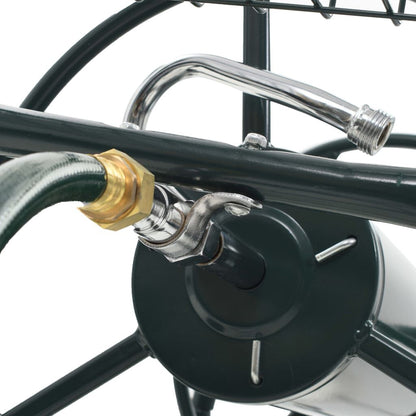 vidaXL 1/2"ホースコネクタ付き 75メートル庭のホース手押し車 スチールハードウェア ハードウェアアクセサリ 工具収納・整理整頓 ガーデンホース収納(代引不可)